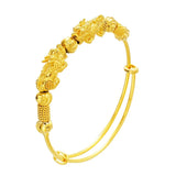 Vintage PIXIU Animals 18KT Bangles Bracelets BE63