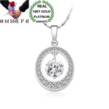 European Zircon Water Drop Pendant Necklace
