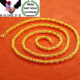 Vintage Flower 24KT Chain Necklace EU Woman Girl Party Wedding