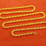 Vintage Flower 24KT Chain Necklace EU Woman Girl Party Wedding