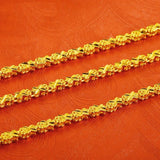 Vintage Flower 24KT Chain Necklace EU Woman Girl Party Wedding