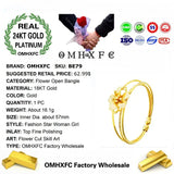 European Style 18KT Open Bangles Bracelets BE79