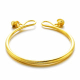 European Style 18KT Open Bangles Bracelet Wedding Gift BE55