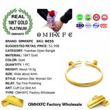 European Style 18KT Open Bangles Bracelet Wedding Gift BE55