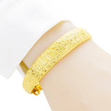 Chinese Fortune Word 24KT Bangles Bracelets BE97