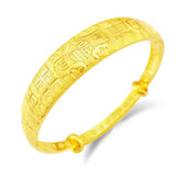 Chinese Fortune Word 24KT Bangles Bracelets BE97