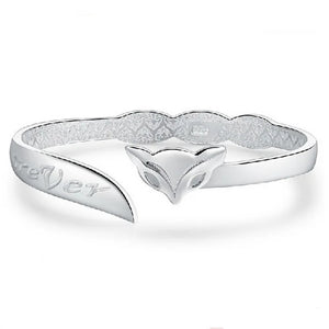 Fox Forever 925 Sterling Silver Bangle Bracelet