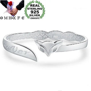 Fox Forever 925 Sterling Silver Bangle Bracelet
