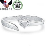 Fox Forever 925 Sterling Silver Bangle Bracelet