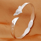 Fox Forever 925 Sterling Silver Bangle Bracelet