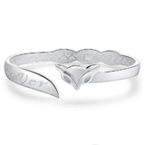 Fox Forever 925 Sterling Silver Bangle Bracelet