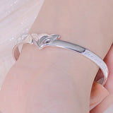 Fox Forever 925 Sterling Silver Bangle Bracelet
