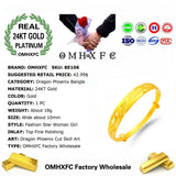 Dragon Phoenix 24KT Bangles Bracelets BE106