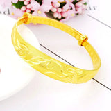 European Dragon Phoenix 24KT Bangles Bracelets BE107