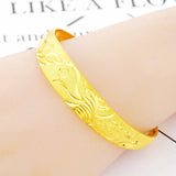 European Dragon Phoenix 24KT Bangles Bracelets BE107