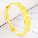 European Dragon Phoenix 24KT Bangles Bracelets BE107