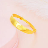 18KT Gold Dragon Phoenix Fishes Bangles
