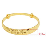 European Woman Girl Party Wedding Gift Fan Stars 24KT Bangles Bracelets