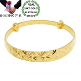 European Woman Girl Party Wedding Gift Fan Stars 24KT Bangles Bracelets