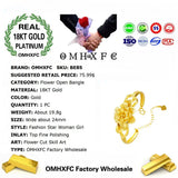 European Woman Girl Party Flower 18KT Bangles Bracelet BE85