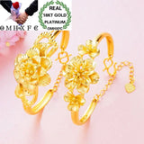 European Woman Wedding Flower Bangles Bracelets BE85