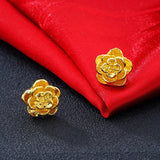 European Woman Girl Sakura 18KT Stud Earrings ER119