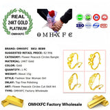 European Woman Party Wedding 24KT Bangles Bracelets BE89
