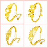 European Woman Party Wedding 24KT Bangles Bracelets BE89