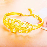 European Woman Party Wedding 24KT Bangles Bracelets BE89