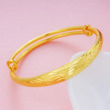 European Flower Stars Blank 18KT Bangles BE11