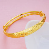European Flower Stars Blank 18KT Bangles BE11