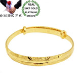 European Woman Girl Party Wedding Gift Full Stars 24KT Bangles Bracelets BE12