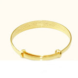 European Woman Girl Party Wedding Gift Full Stars 24KT Bangles Bracelets BE12