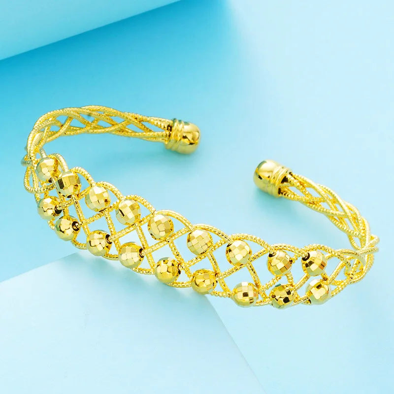 European Wedding Gift Knitting Lucky Beads Bracelets
