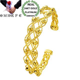 European Woman Girl Lucky Beads Open Bangles Bracelets