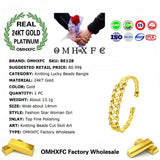 European Wedding Gift Knitting Lucky Beads Bracelets