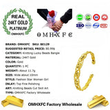 24KT Open Bangles Bracelets for Wedding Gift