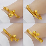 European Woman Girl Party Wedding Flower Duch Fox Angel 18KT Bangles BE49