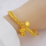 European Woman Girl Party Wedding Flower Duch Fox Angel 18KT Bangles BE49
