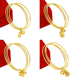 European Woman Girl Party Wedding Flower Duch Fox Angel 18KT Bangles BE49