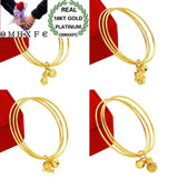 European Woman Girl Party Wedding Flower Duch Fox Angel 18KT Bangles BE49