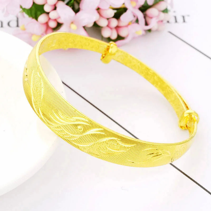 European Women's Phoenix 18KT Bangles Bracelets BE07