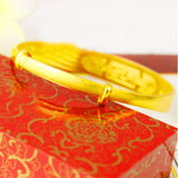 European Woman Girl Party Wedding Gift Phoenix 24KT Bangles Bracelets