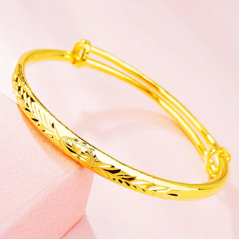 Plum Blossom 18KT Bangles Bracelets BE09