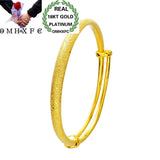 European Woman Girl Party Wedding Gift Sand 18KT Bangles Bracelets
