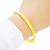 European Woman Girl Party Wedding Gift Sand 18KT Bangles Bracelets