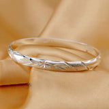925 Silver Bangles Bracelets Wedding Gift Stars