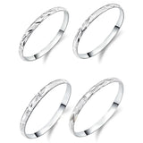 925 Silver Bangles Bracelets Wedding Gift Stars