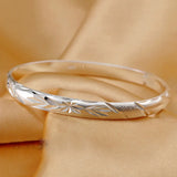 925 Silver Bangles Bracelets Wedding Gift Stars