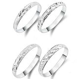 925 Silver Bangle Bracelet with Stars Heart Geometric